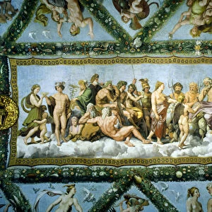 The council of the gods, detail from the Loggia of Cupid and Psyche, 1518 (fresco)