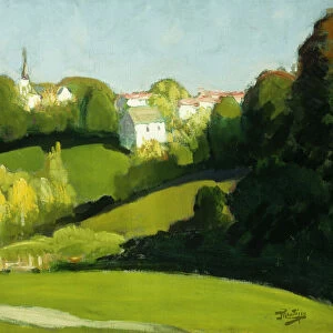Countryside, Light and Shade; Paysage, Ombre et Lumiere, c. 1920 (oil on canvas)