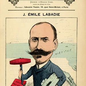 Cover of Les Hommes d aujourd hui, number 297, illustration by Emile Courtet dit Cohl (1857-1938): England Great Britain, Paris, Manche (sea) - Labadie J. Emile (1851-20th century)