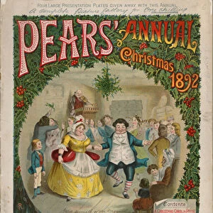 Front cover of Pears Christmas Annual, 1892 (colour litho)