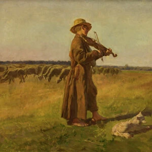 Cowherd, 1897 (oil on canvas)