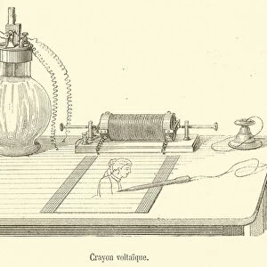 Crayon voltaique (engraving)