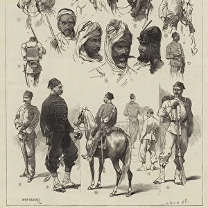 The Crisis in Egypt, Types of the Egyptian Army (engraving)
