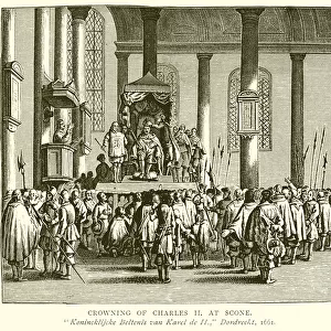 Crowning of Charles II at Scone (engraving)