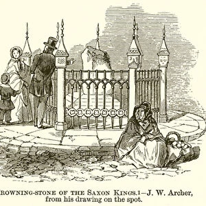 Crowning-Stone of the Saxon Kings (engraving)