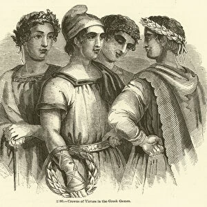 Crowns of Victors in the Greek Games (engraving)