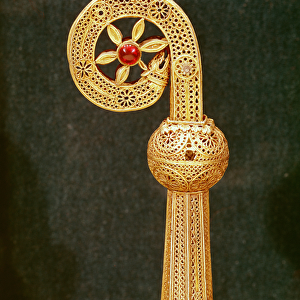 Crozier of St. Robert, c. 1100 (gilded silver)