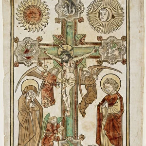 Crucifix with Three Angels and the Symbols of the Evangelists, c