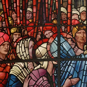 The Crucifixion Window, detail, 1888 (stained glass)