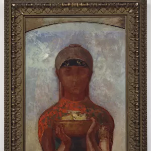 The Cup of Mystery, or Sibyl, c. 1890 (oil on paper laid down on canvas)