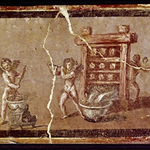 Cupids working (fresco, 1st century AD)