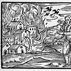 The curse of wizards burning the city - "Compendium Maleficarum"