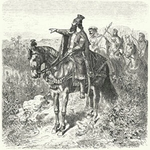 Cyrus the Great, Persian Emperor (engraving)
