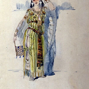 Dalila costume for the first act of the opera "Samson and Dalila"