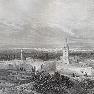 Damascus, engraved by J. H. Kernot, from The Imperial Bible Dictionary