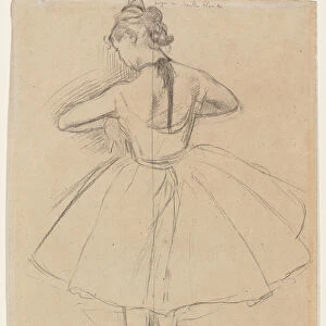 Dancer Standing, Back View; Danseuse debout, vue de dos