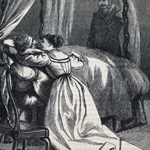 A daughter at her fathers deathbed, 1850