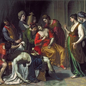 The Death of Anthony and Cleopatra, 1630-35 (oil on canvas)
