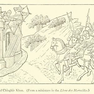 Death of Chinghiz Khan (engraving)