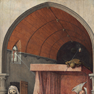 Death and Miser, c. 1485-90 (oil on panel)
