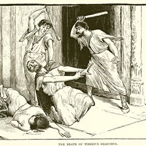 The death of Tiberius Gracchus (engraving)