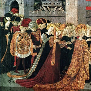 Decameron de Boccaccio (Jean Boccaccio): the Chatelain Pericone welcomes Alatiel
