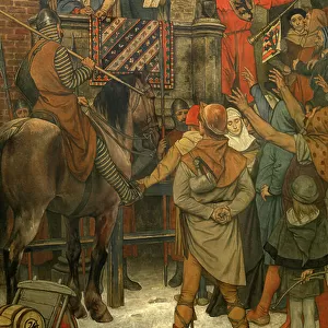 Decoration in Bruges Town Hall, c. 1895-1900 (mural)