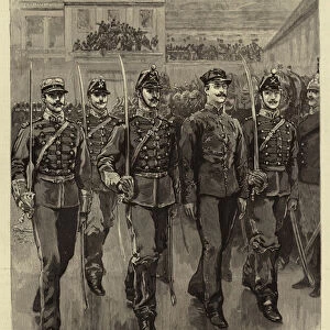 The Degradation of Captain Dreyfus for Selling State Documents (engraving)
