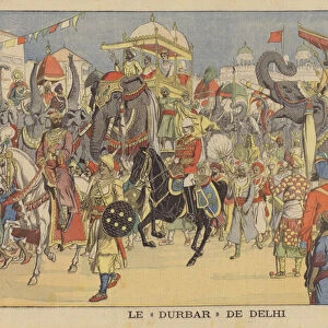 The Delhi Durbar (colour litho)