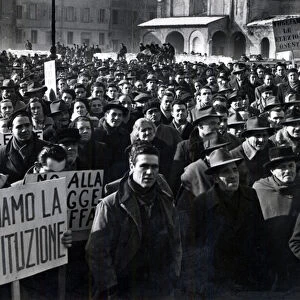 DEMONSTRATION AGAINST THE LAW FRAUD, 1953