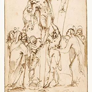 The Deposition from the Cross, c. 1580-1620 (pen, sepia & black chalk)