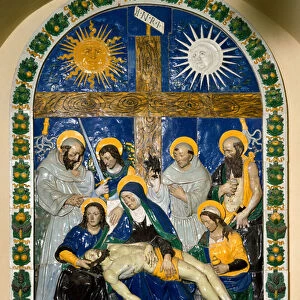 The Deposition (Pieta). Jesus Christ and the Virgin Mary surrounded by Saint John