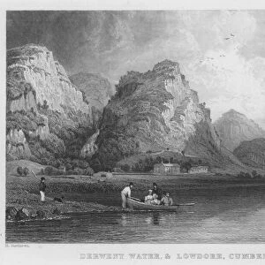 Derwent Water, and Lowdore, Cumberland (engraving)