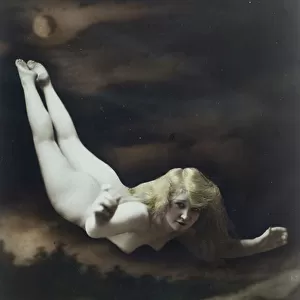 The Descent of Venus, c. 1917 (hand coloured gelatin silver print)
