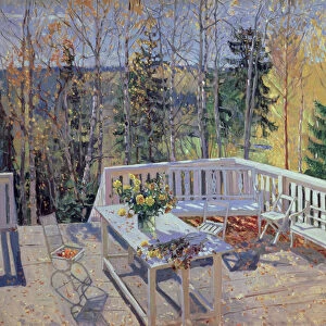 Deserted Terrace, 1911 (oil on canvas)