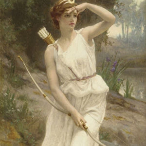 Diana, The Huntress (oil on canvas)