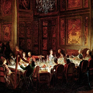 Dinner of Prince Louis Francois de Conti, Palace of the Temple"Detail