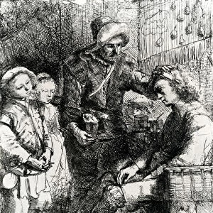 Doctor and Patient, 1651 (etching)