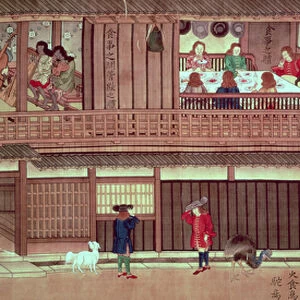 A domestic scene (right hand section of a scroll) (see 22591 and 136098)