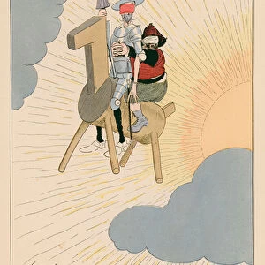 Don Quixote was also a pioneer (colour litho)
