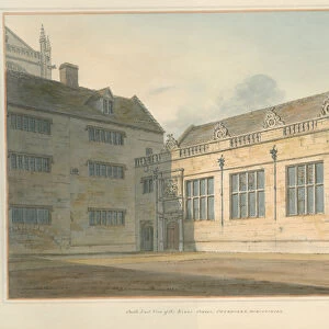 Dorset - Sherborne - The Kings School, 1802 (w / c on paper)