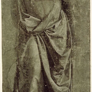 Drapery Study for a Standing Figure Seen from the Front, c