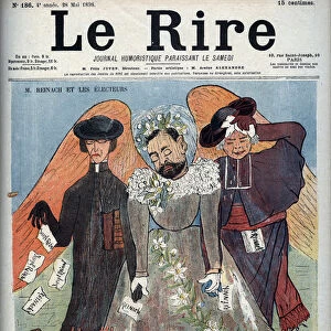 Dreyfus case - M. Reinach and the electors - Cover of satirical magazine "