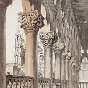 The Ducal Palace, Renaissance Capitals of the Loggia, from