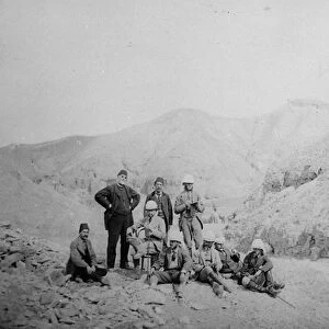 The Duke of Connaught in Egypt, 1882 (b / w photo)