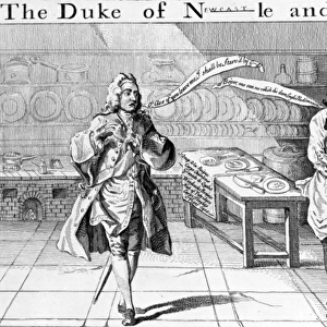 The Duke of Newcastle and his Cook, c. 1745 (etching)