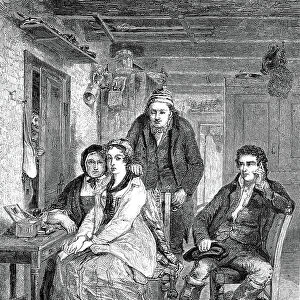 Duncan Gray with his family at home, France