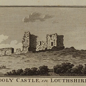 Dungooly Castle, in Louthshire (engraving)