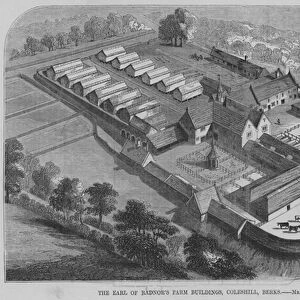 The Earl of Radnors Farm Buildings, Coleshill, Berks (engraving)