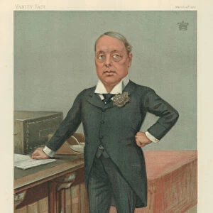 The Earl of Rosebury, Little Bo-Peep, 14 March 1901, Vanity Fair cartoon (colour litho)